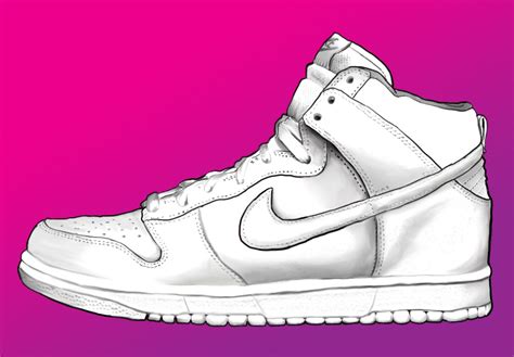 nike shoes sketch